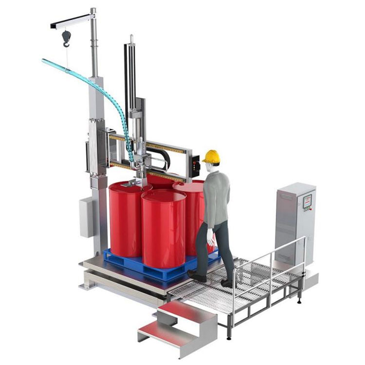 Ang IBC Barrel Rocker Type Chemical Liquid Filling Machine